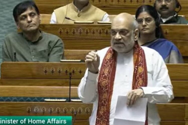 Amit Shah in Parliament