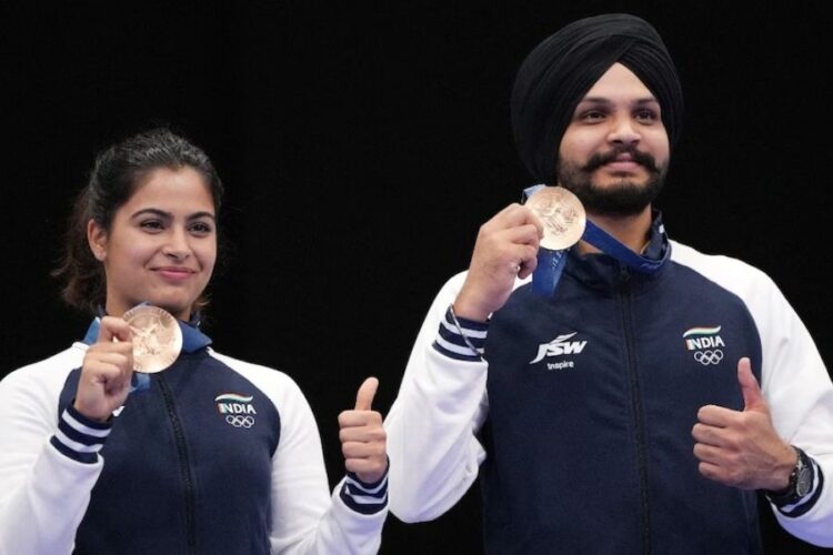 Manu Bhaker-Sarabjot Singh Won Bronze Medal in Paris Olympics 2024