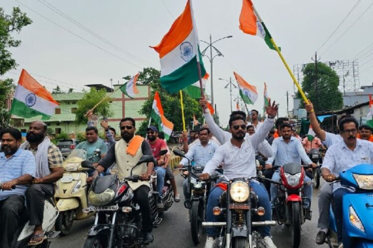 BJP Yuva Morcha will take out motorcycle Tiranga Yatra from 12 to 14 August in Haryana