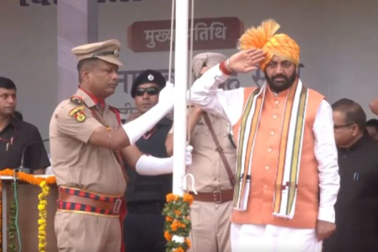 CM Nayab Singh Hoisted Flag