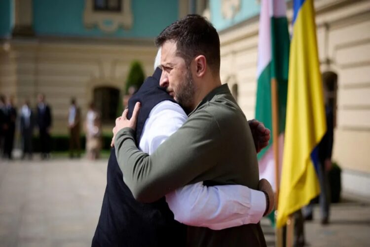 PM Modi -Ukraine President Volodymyr Zelensky