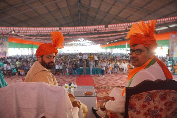 Haryana CM Saini and Devender Babli