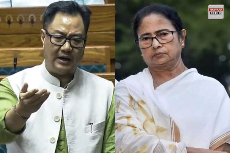 Kiren Rijiju and Mamata Banerjee