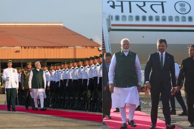 PM Modi Arrives Brunei