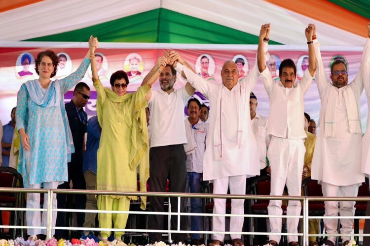 Priyanka Gandhi-Kumari Selja-Rahul Gandhi-Bhupinder Singh Hooda and other Congress Leader