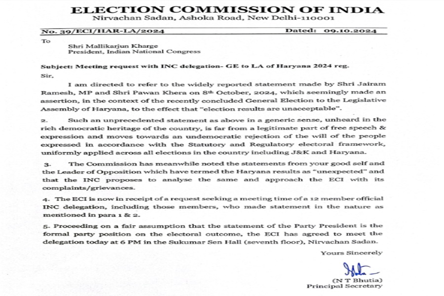 ECI Letter to Congress