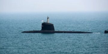 India's 4th nuclear submarine S-4 launched