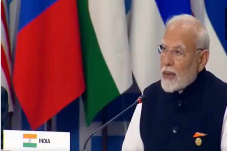 PM Modi addressing at BRICS Summit 2024