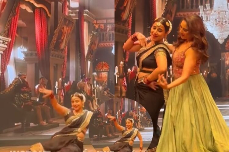 Vidhya Balan fell on the stage while dancing on 'Aami Je Tomar'