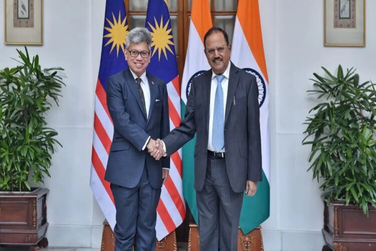 Ajit Doval with Raja Dato Nushirwan