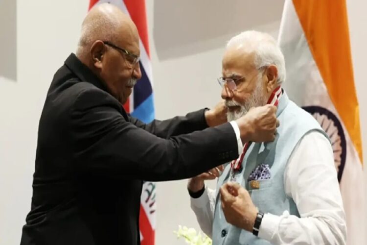 Fiji PM Sitiveni Rabuka and PM Narendra Modi