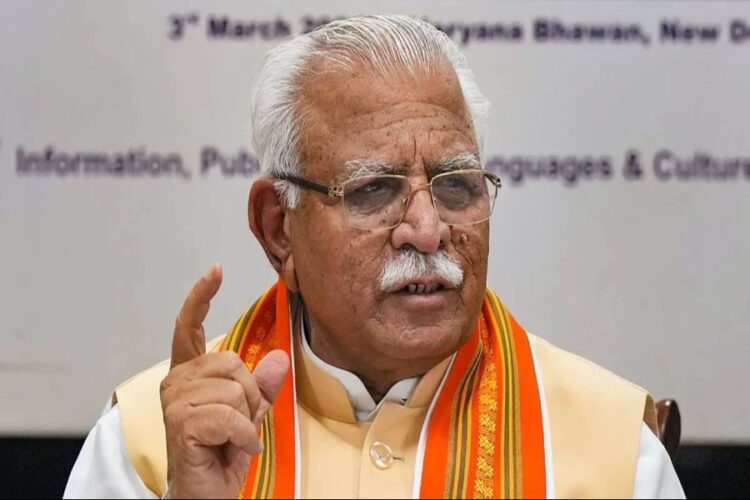 Union Minister Manohar Lal Khattar